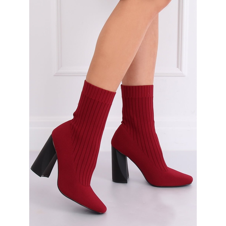 Nilkkurit sukka varsi viininpunainen X8037 Wine Red - Ii Gat 2