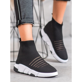 SHELOVET Slip-on-kengät, joissa on verkko musta 1