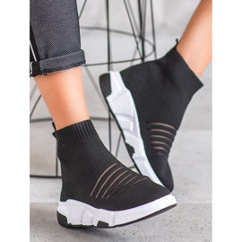 SHELOVET Slip-on-kengät, joissa on verkko musta 2