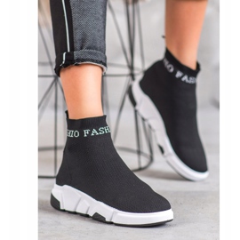 SHELOVET Muoti Slip-On kengät musta 1