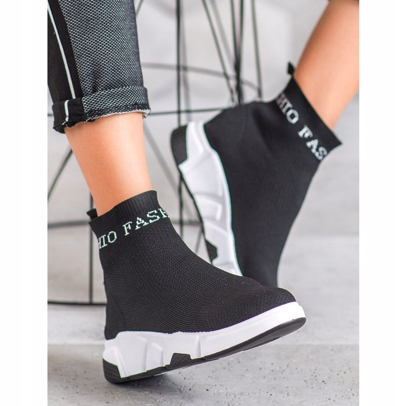 SHELOVET Muoti Slip-On kengät musta 2