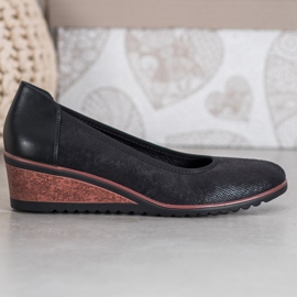 Tyylikkäät VINCEZA -ballerinat musta 1