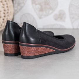 Tyylikkäät VINCEZA -ballerinat musta 2