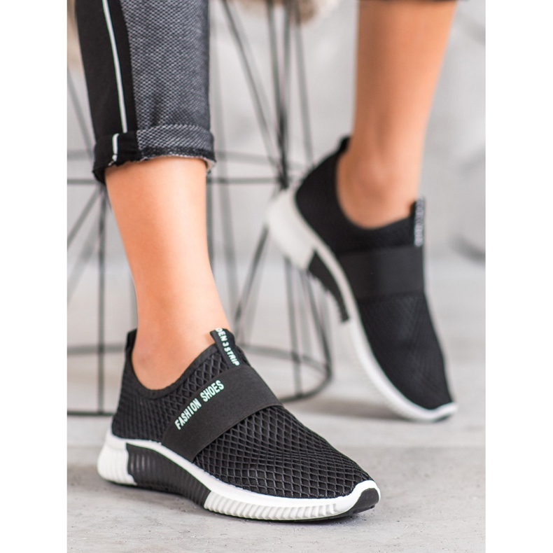 SHELOVET Slip-on muoti kengät musta 1