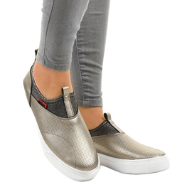 Kultaiset lenkkarit kuminauhalla A-92 kultainen 1