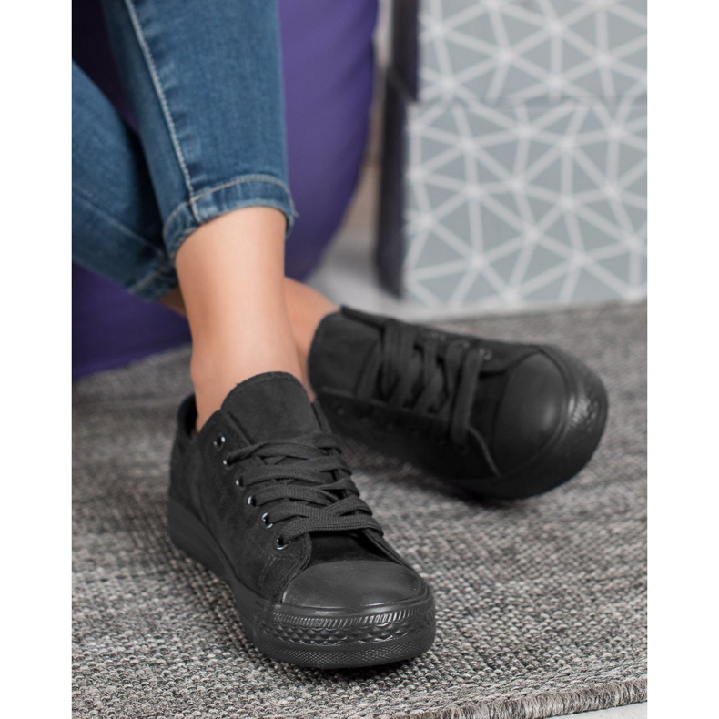 SHELOVET Mokkanahkaiset lenkkarit musta 1