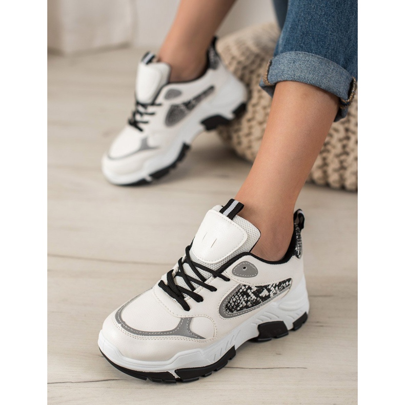 Bella Paris Eco -nahka lenkkarit valkoinen monivärinen 1