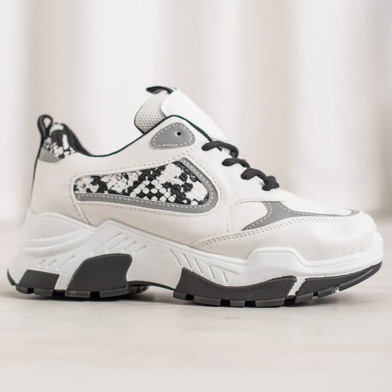 Bella Paris Eco -nahka lenkkarit valkoinen monivärinen 2