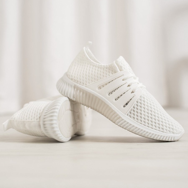 SHELOVET Tyylikkäät kengät verkolla valkoinen 1