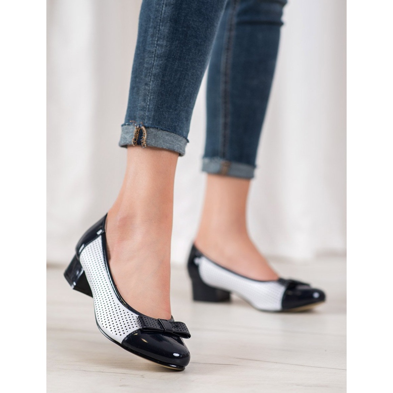 Goodin Avoimet pumput jousella valkoinen sininen 2