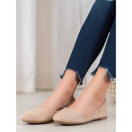 SHELOVET Mukavat ballerinat ruskea 1