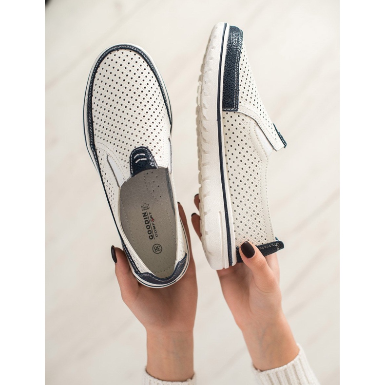 Goodin Kevyet nahkakengät valkoinen 2