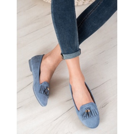 Fama Suede Lords With Fringes sininen 1
