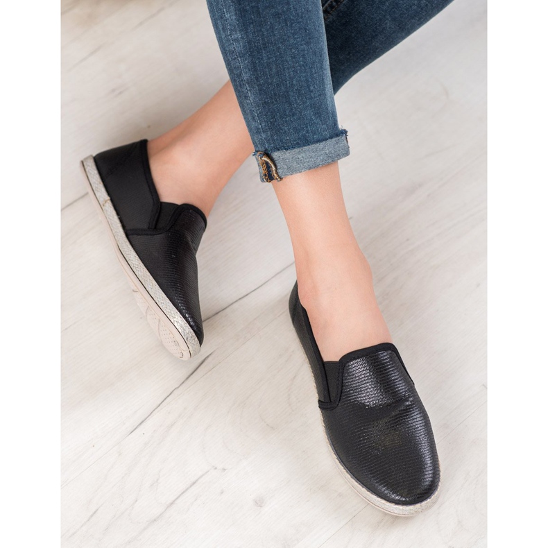 SHELOVET Kiiltävät liukastumiskengät musta 1