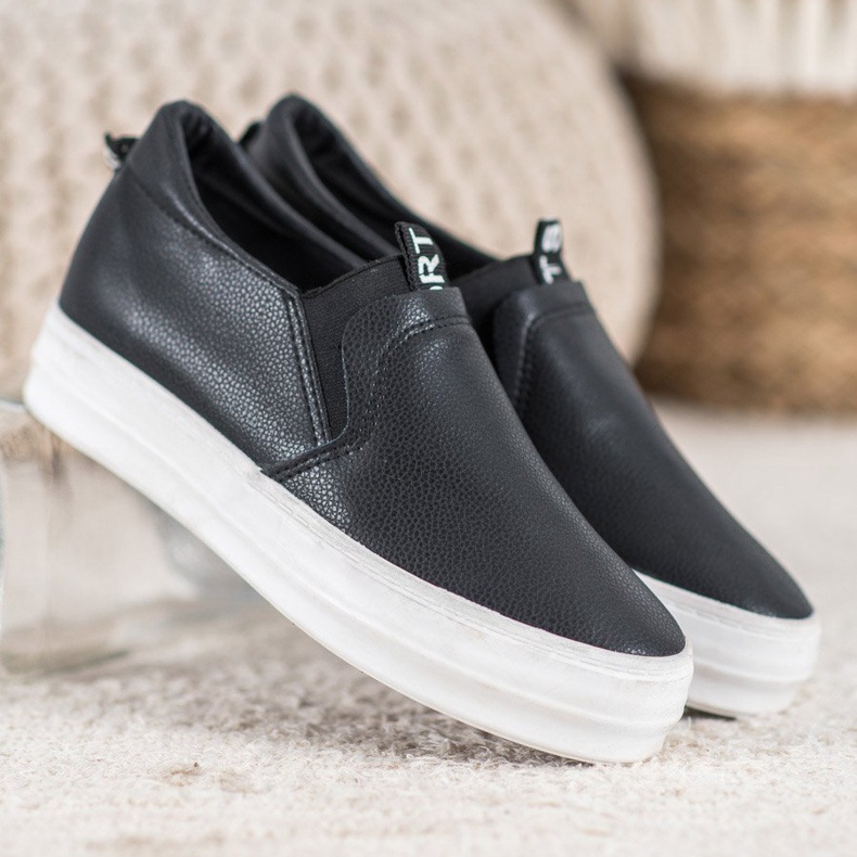 Bona Musta Slip On Kengät 1