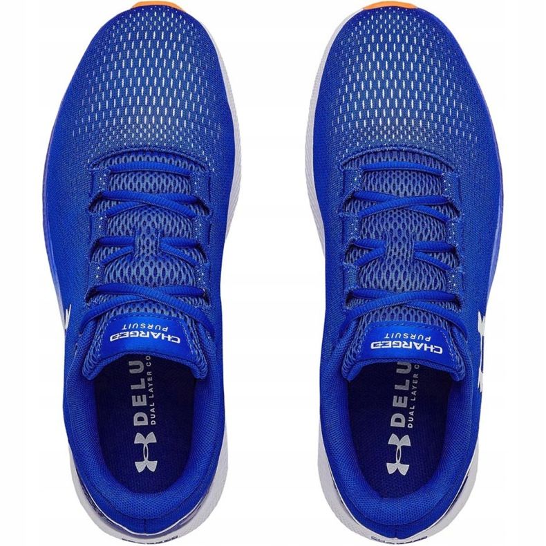Under Armour Ua Charged Pursuit 2 M 3022594-400 juoksukengät valkoinen sininen 1