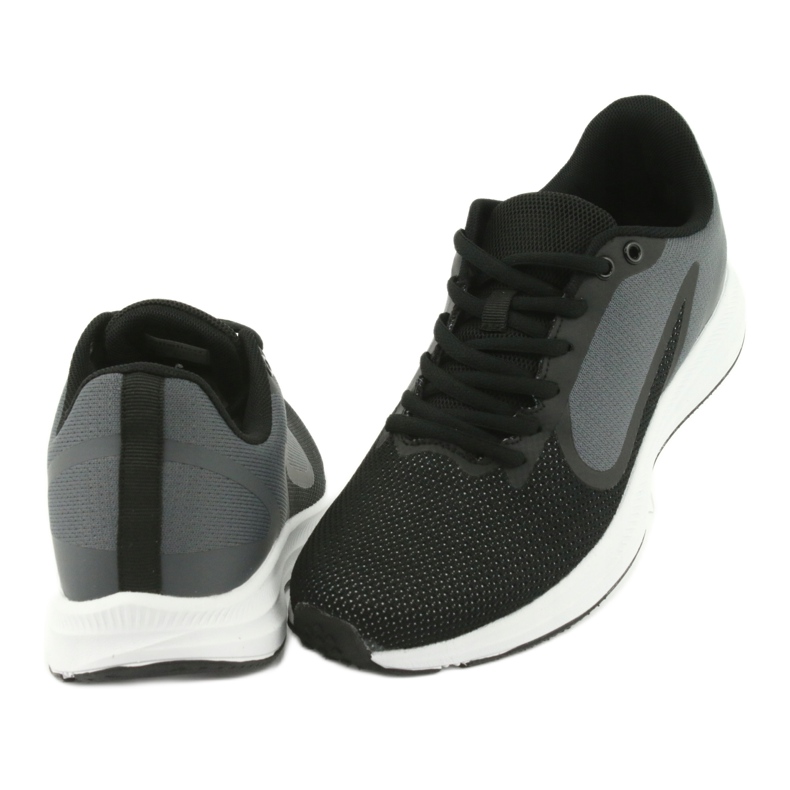 Atletico 1857335 miesten urheilukengät, musta ja harmaa 4