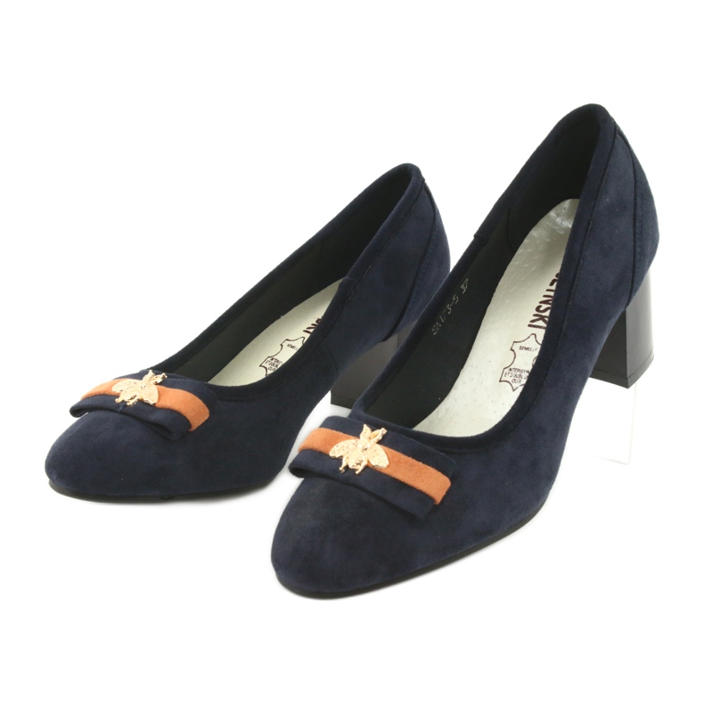 M.Daszyński Naisten tummansiniset pumput Mucha Daszyński SA173 laivastonsininen 3