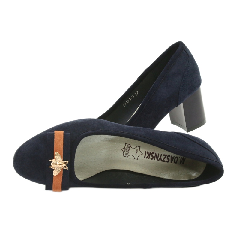 M.Daszyński Naisten tummansiniset pumput Mucha Daszyński SA173 laivastonsininen 5