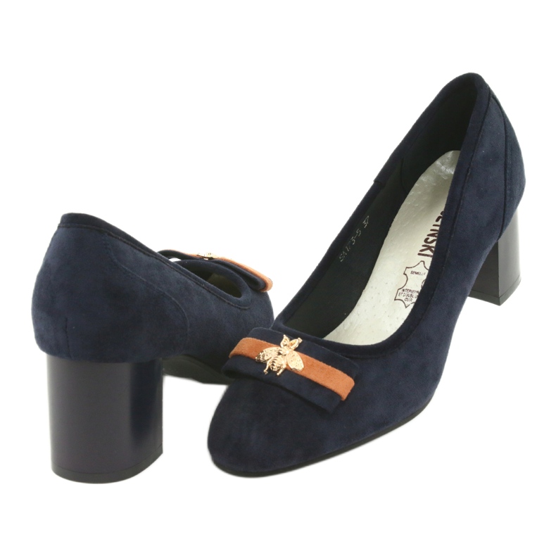 M.Daszyński Naisten tummansiniset pumput Mucha Daszyński SA173 laivastonsininen 4