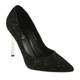 Nahkapumput Szpilka 497 Black Espinto -sovelluksessa musta 1