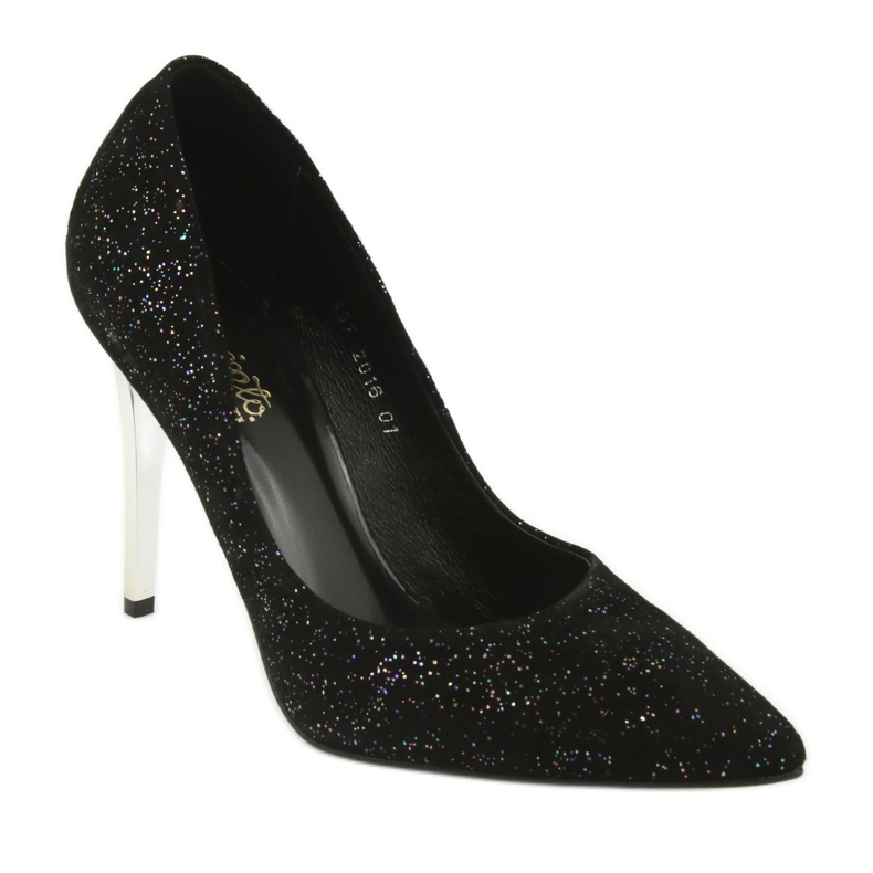 Nahkapumput Szpilka 497 Black Espinto -sovelluksessa musta 1