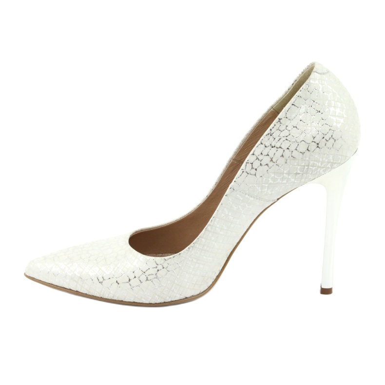 Pumput hopeaneulalla Espinto 391/63 valkoinen harmaa 2