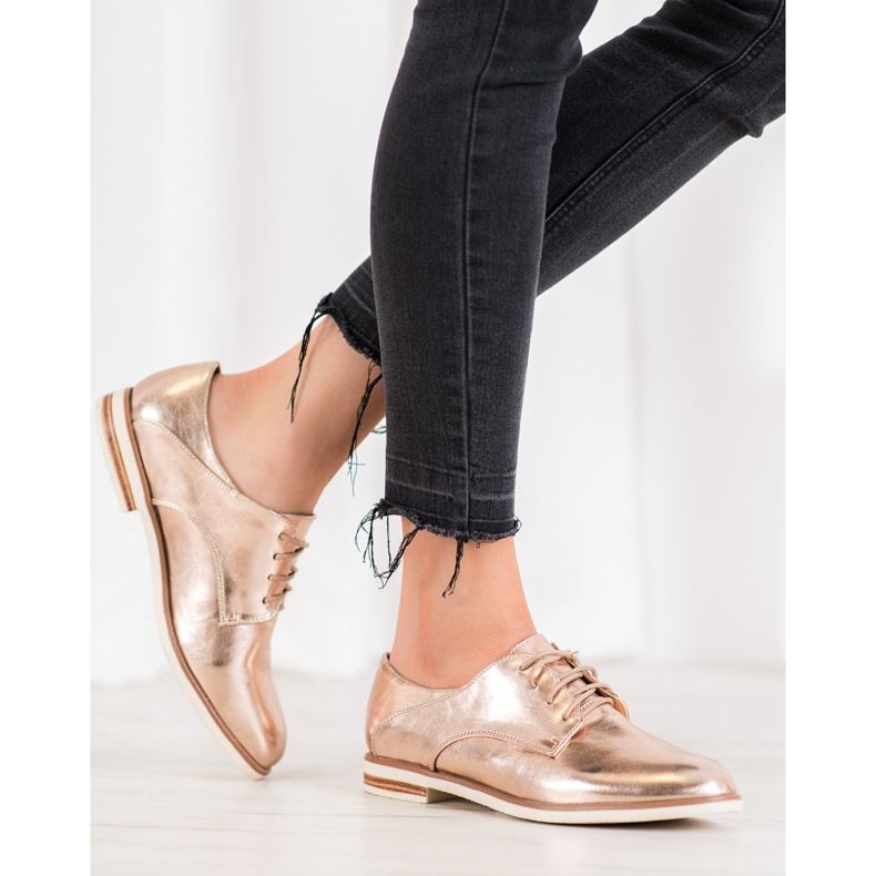 SHELOVET Kultaiset kengät Eco -nahkaa kultainen 2