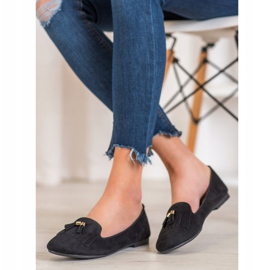 Fama Suede Lords With Fringes musta 1