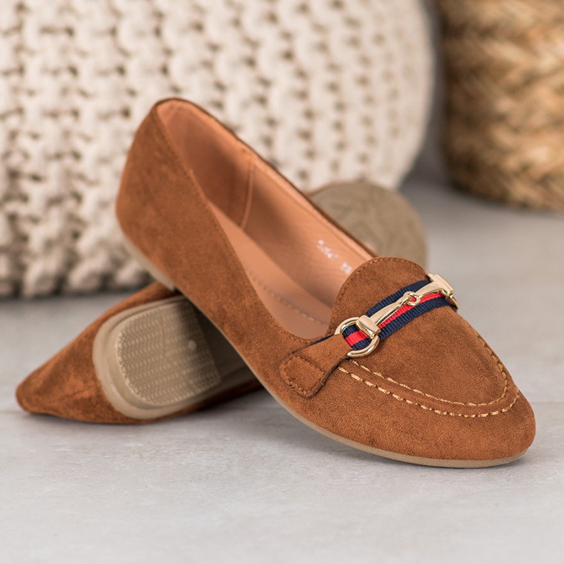 Fama Suede Lords Ornamentilla ruskea 1