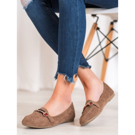 Fama Suede Lords Ornamentilla ruskea 2