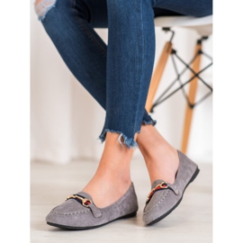 Fama Suede Lords Ornamentilla harmaa 1