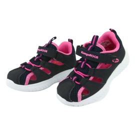 Velcro -sandaalit KangaRoos 02058 dk navy tummansininen vaaleanpunainen 3