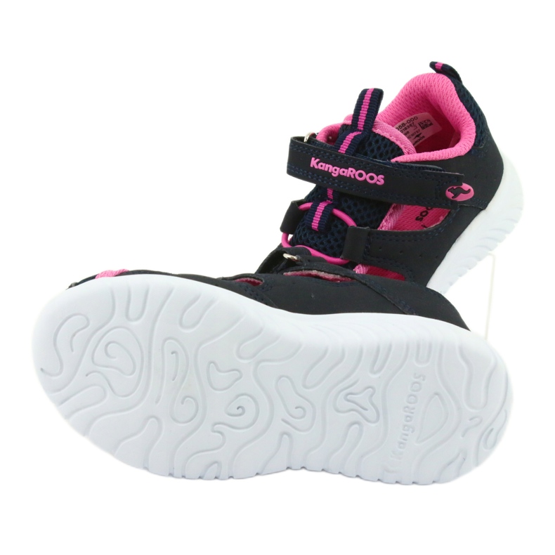 Velcro -sandaalit KangaRoos 02058 dk navy tummansininen vaaleanpunainen 5