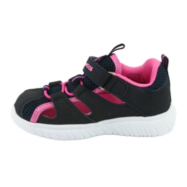 Velcro -sandaalit KangaRoos 02058 dk navy tummansininen vaaleanpunainen 2