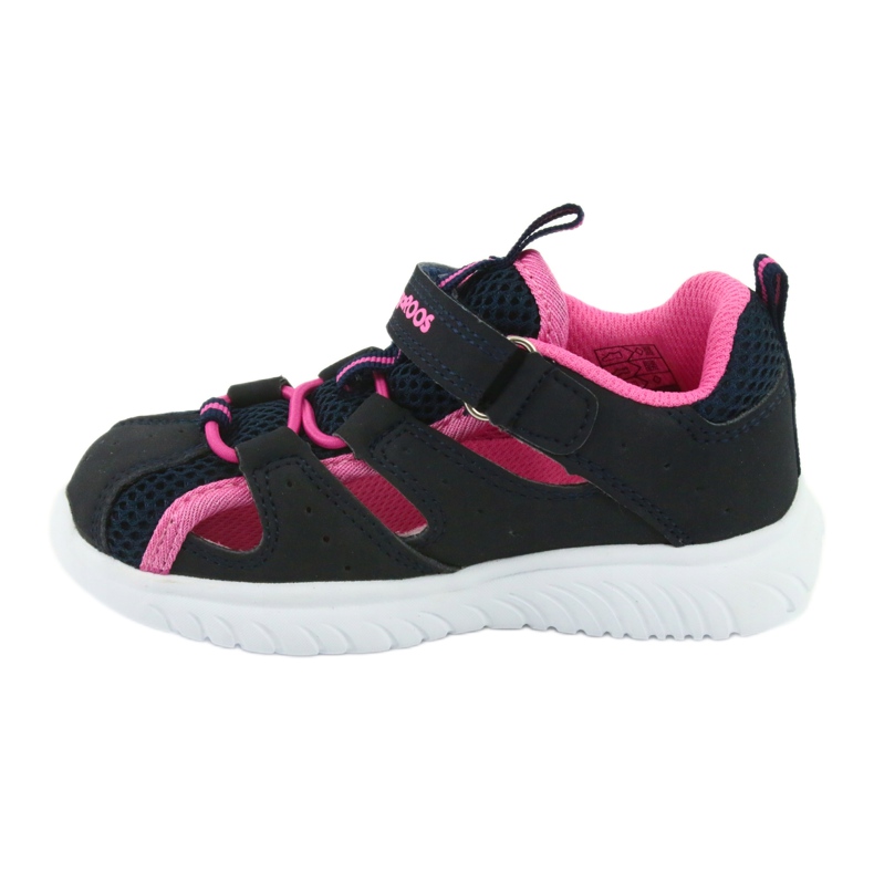 Velcro -sandaalit KangaRoos 02058 dk navy tummansininen vaaleanpunainen 2