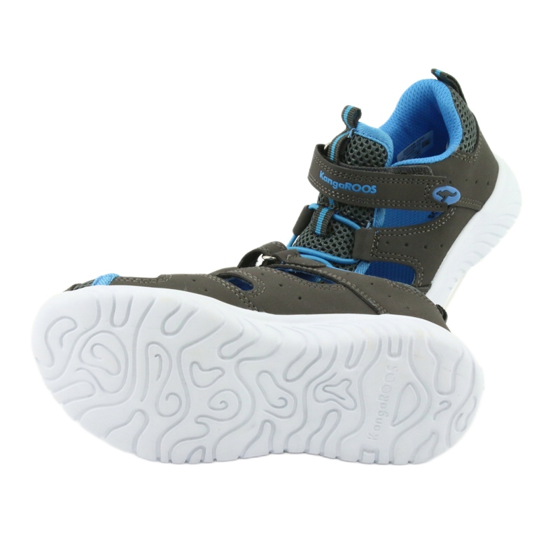 Sandaalit kantapään tarranauhalla KangaRoos 02058 harmaa sininen 5