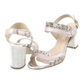 Sandaalit Gamis 3942 -postissa beige vaaleanpunainen hopea 4