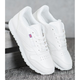 SHELOVET Sidotut kengät Eco -nahkaa valkoinen 2