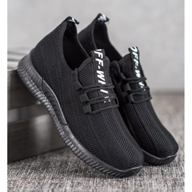 SHELOVET Mustat harjatut kengät 1