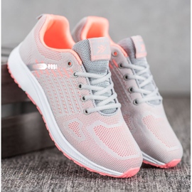 Ax Boxing Mukavat avoimet urheilukengät oranssi harmaa 1