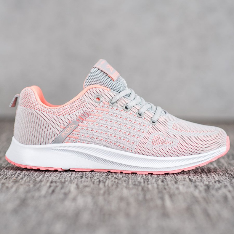 Ax Boxing Mukavat avoimet urheilukengät oranssi harmaa 2