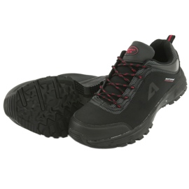 American Club HL02 vedenpitävät softshell -urheilukengät musta punainen harmaa 5