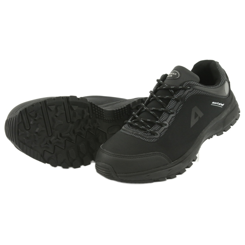 American Club HL02 vedenpitävät softshell -urheilukengät musta harmaa 5