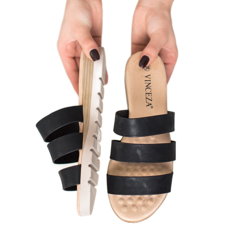 Mustat VINCEZA -tossut 1