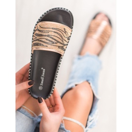 SHELOVET Muodikkaat tossut, joissa on kuutiometriä ruskea keltainen 2