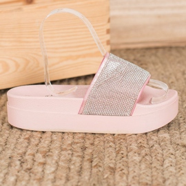 SHELOVET Tossut alustalla vaaleanpunainen 1