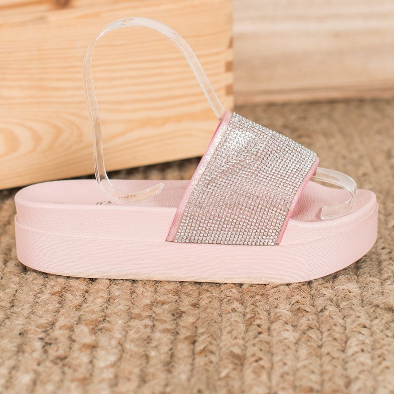 SHELOVET Tossut alustalla vaaleanpunainen 1