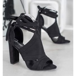 Seastar Sidotut sandaalit postissa musta 2 Seastar Sidotut sandaalit postissa musta 2