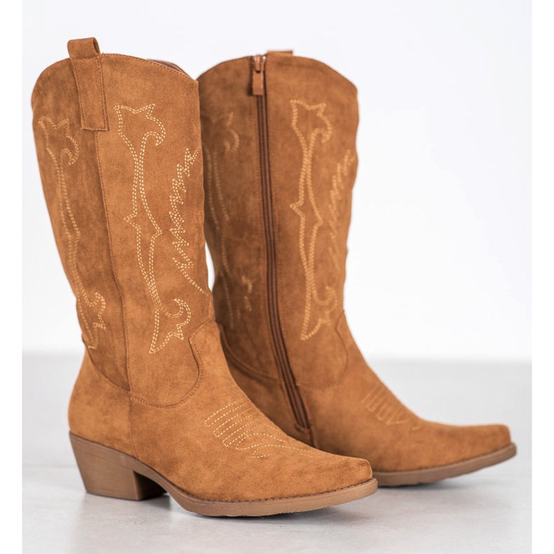 Seastar Korkeat lehmityttö kuvion kanssa ruskea 1